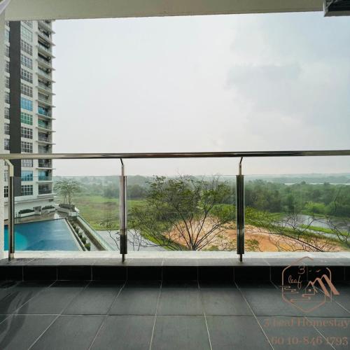 a view from the balcony of a building at KULAI IOI MALL D'Putra Suites Near JPO Senai Airport in Kampong Saleng