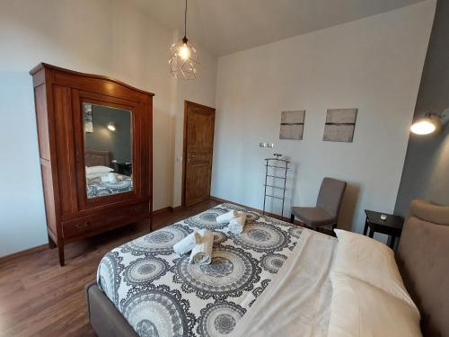 Katil atau katil-katil dalam bilik di Savieri Home in Florence