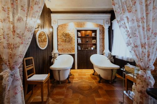 Ванная комната в Piena muiža - Berghof Hotel & SPA