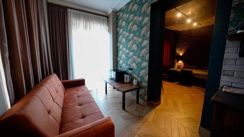 Χώρος καθιστικού στο Anbani Apartments - City Center