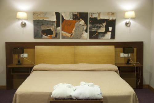 Krevet ili kreveti u jedinici u okviru objekta El Salugral Termal Resort