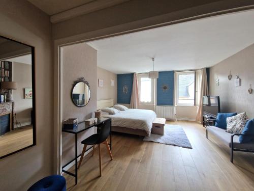 Posteľ alebo postele v izbe v ubytovaní Charming, comfortable house Port du Légué Plérin