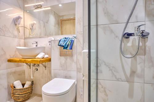 Koupelna v ubytování Sunflower Suites Gouvia Corfu