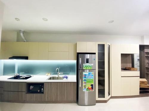 LIDO HOUSE eco (by Linh & Đô) tesisinde mutfak veya mini mutfak