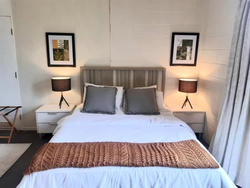 Ένα ή περισσότερα κρεβάτια σε δωμάτιο στο Paeroa bed and breakfast