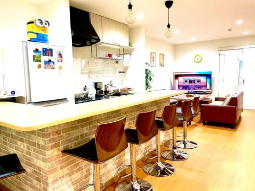 The lounge or bar area at Guest House Kirara - Vacation STAY 88539