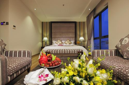 Katil atau katil-katil dalam bilik di Athena Hotel
