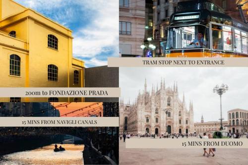 Bastia RM up to 4 guests - in the heart of Scalo Romana, Olimpico, Prada, Bocconi and easy access to Forum Assago, IEO, IED, Duomo, San Siro