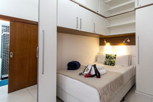 Кровать или кровати в номере Ondas de Verão - Copacabana, Aconchego e Luxo