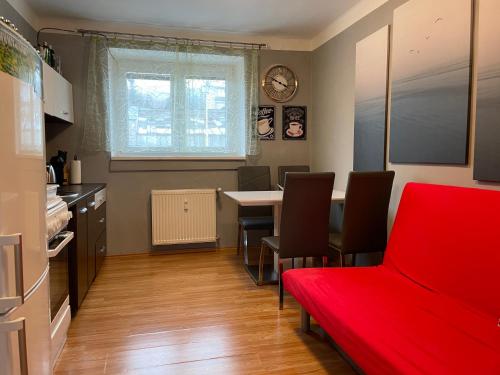 Posezení v ubytování Horský Apartment David