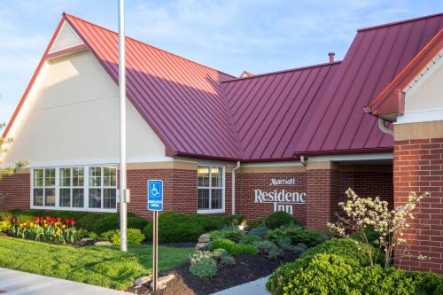 a school with a red roof at Residence Inn Kansas City Olathe in Olathe