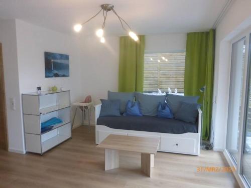 Posezení v ubytování Ferienwohnung Lehrberg - Moderne Wohnung mit Wallbox für E-Auto