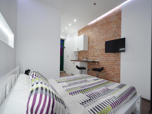 Cama o camas de una habitación en Apartment Split Smile