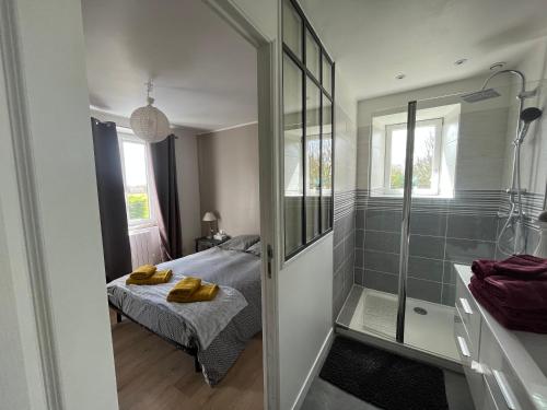 Kúpeľňa v ubytovaní Le 33 Maison de charme coeur Cotentin