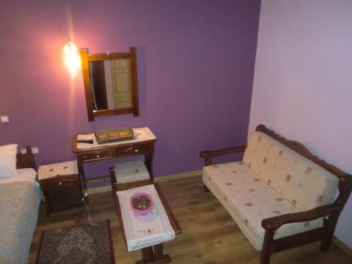 Χώρος καθιστικού στο Guesthouse Kastania Korakis