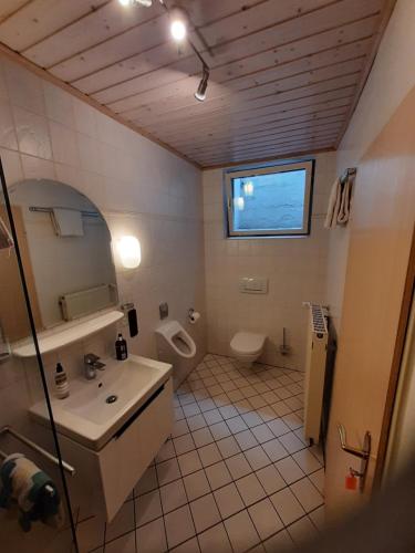 Koupelna v ubytování Gästehaus Sproß