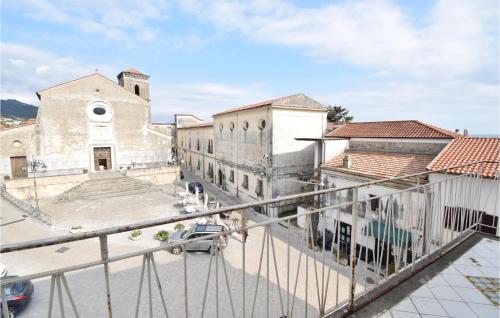 a view of a city from the balcony of a building at Casa Cristina in Policastro Bussentino