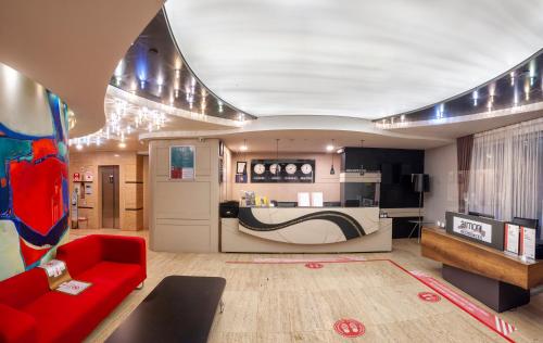 Kuchyň nebo kuchyňský kout v ubytování Armoni Residence Istanbul