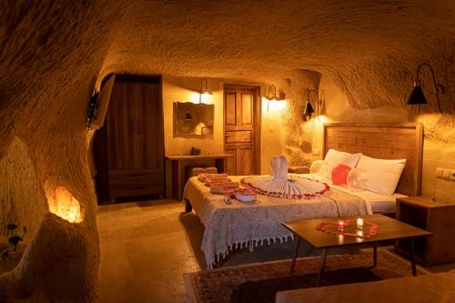 Katil atau katil-katil dalam bilik di feris cave hotel