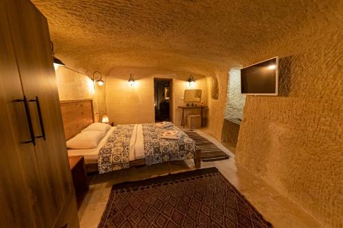 Katil atau katil-katil dalam bilik di feris cave hotel