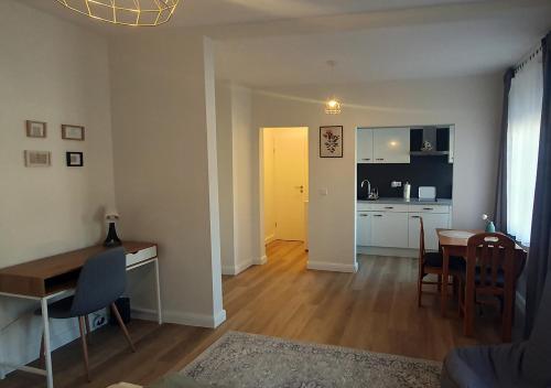 Køkken eller tekøkken på Elegante Einzimmerwohnung