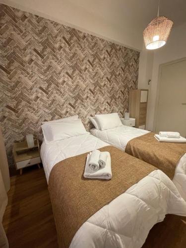 Кровать или кровати в номере Gregorio VII Vatican House