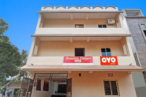 a building with a sign in front of it at Flagship Ananta Palace in Bhubaneshwar