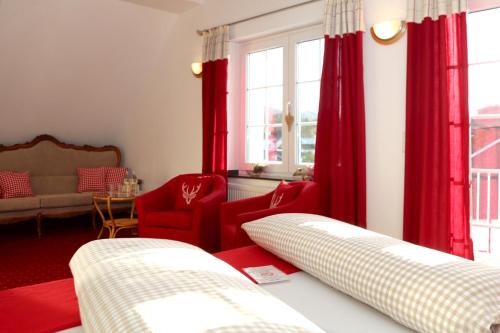 Cama o camas de una habitación en Hotel Garni Dorfkammer