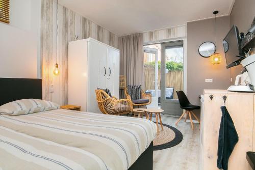 Postel nebo postele na pokoji v ubytování B&B Unieck