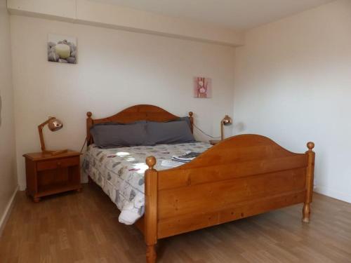 Postel nebo postele na pokoji v ubytování Gîte à proximité du Lac du Bourget