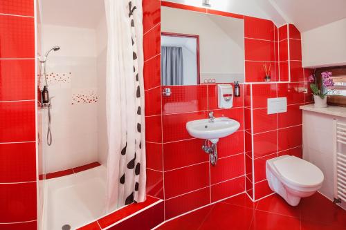 Kúpeľňa v ubytovaní Wellness & Restaurant U Fandy
