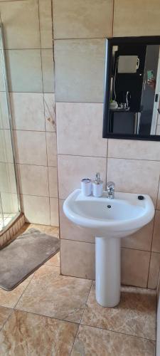 Koupelna v ubytování Monate BNB