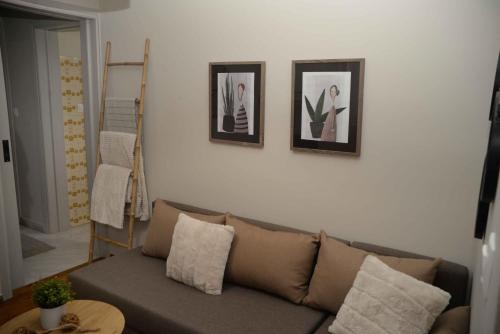 A seating area at Hara's Apartment