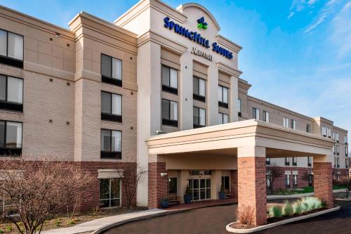 a rendering of the front of a hotel at SpringHill Suites Indianapolis Carmel in Carmel