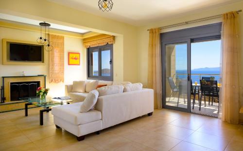 Posezení v ubytování Elounda Blue Waves Residence
