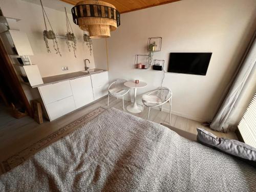 TV a/nebo společenská místnost v ubytování Modernes Apartment “Traum“