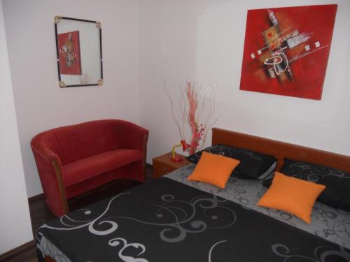 Postel nebo postele na pokoji v ubytování Apartment Teuta
