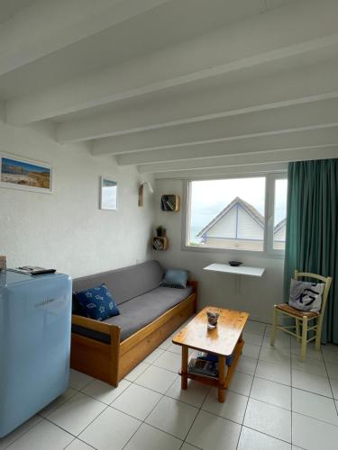 Χώρος καθιστικού στο Maisonnette, Résidence les gîtes de Trestel