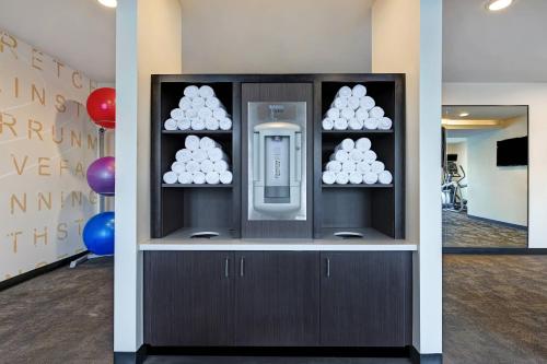 a drink vending machine in a room with balloons at Residence Inn Steamboat Springs in Steamboat Springs
