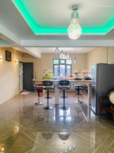 Η κουζίνα ή μικρή κουζίνα στο Campement a flic en flac