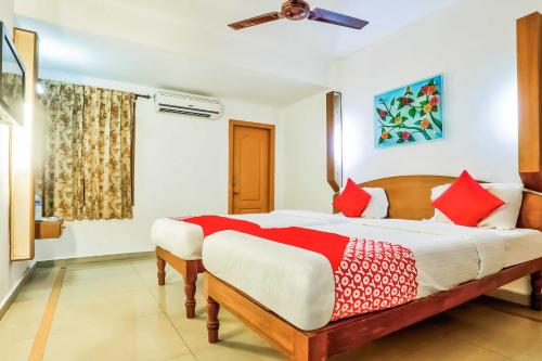 Hotel O VIJAISURYAにあるベッド