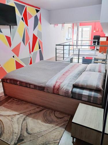 Postel nebo postele na pokoji v ubytování Olivia's Loft House One