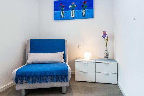 Katil atau katil-katil dalam bilik di Ferienwohnung Mainau