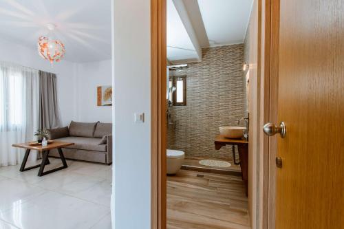 Posezení v ubytování Deluxe Suites
