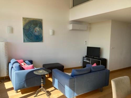 Χώρος καθιστικού στο Le Loft