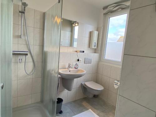 Koupelna v ubytování Ferienwohnung Claßen