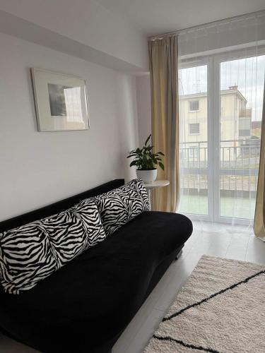Χώρος καθιστικού στο Apartament BEKA z miejscem postojowym