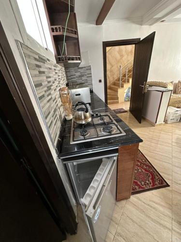 مطبخ أو مطبخ صغير في Nice Apartement au cornich de nador