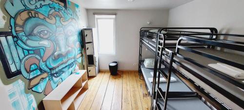 Postel nebo postele na pokoji v ubytování KaBa Hostel