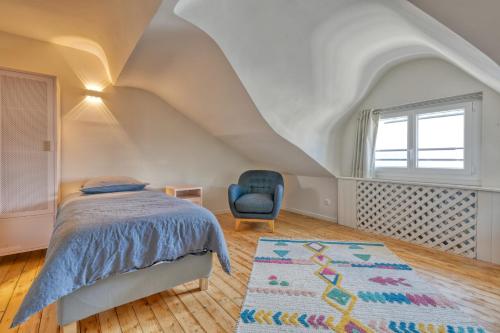 Krevet ili kreveti u jedinici u okviru objekta Superbe appartement bord de mer